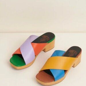 Charlotte Stone Colorblock Amos Sandal Confetti Size 8